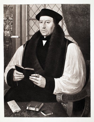 Thomas Cranmer, Archbishop of Canterbury, 1546, pub. 1902 by Gerlach Flicke
